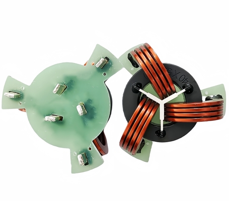 comprare Induttore ad alta corrente di ferrite a tre fasi in modalità comune Induttore a bobina di filo di rame piatto toroidale fabbricazione online