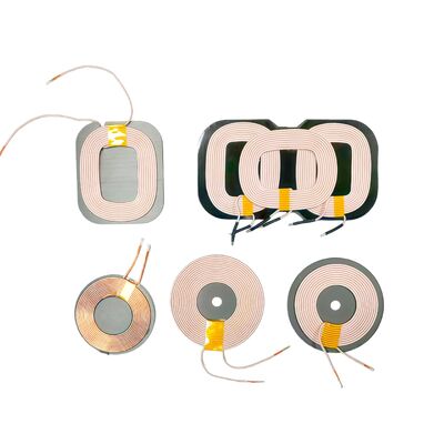 comprare Specifiche personalizzabili Compatibilità dual-mode Trasferimento di potenza ad alta efficienza Bobina di ricarica wireless per telefoni cellulari e cuffie fabbricazione online