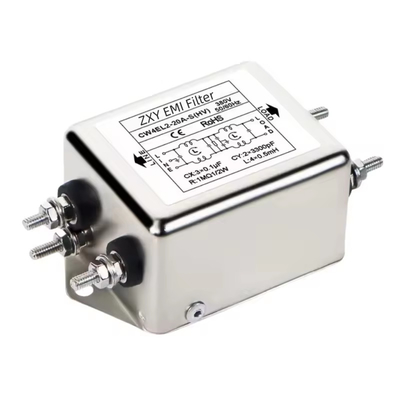 Filtro EMI a doppia sezione monofase AC380V/440V Potenza ad alta tensione CW4EL2-10A 20A 30A-T/S CW4L2 Tipo di bullone/saldatura
